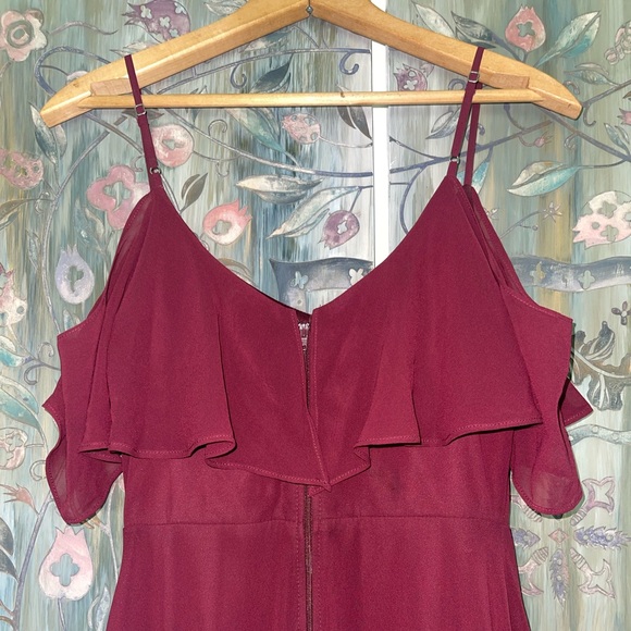 red/maroon bridesmaid dress from birdy grey - Picture 6 of 7